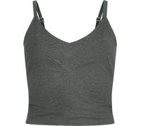 Black Premium by EMP Damen graues Top mit Reißverschluss L