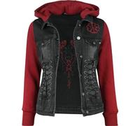 Black Premium by EMP Denim Soul Übergangsjacke schwarz rot in S