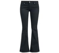 Black Premium by EMP Damen Schwarze Jeans mit Schlag