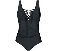 Black Premium by EMP Badeanzug mit Schnürung Badeanzug schwarz in 4XL