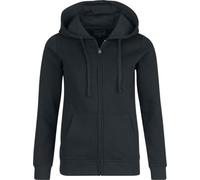 Black Premium by EMP Damen schwarzer Kapuzenpullover in hochwertiger Stoffqualität mit Kängurutasche