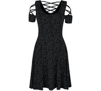 Black Premium by EMP Kleid mit Schnürung und keltisch anmutendem Print Kurzes Kleid schwarz in S