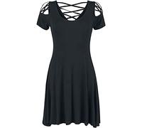 Black Premium by EMP Damen schwarzes Kleid mit Schnürung XXL