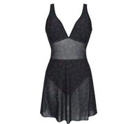 Full Volume by EMP Swimsuit with Mesh Dress Badeanzug schwarz dunkelrot in XL