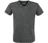 Black Premium by EMP Herren graues Vintage T-Shirt mit V-Ausschnitt M