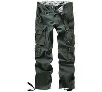Black Premium by EMP Herren Oliv-grüne Cargohose L