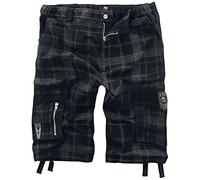 Black Premium by EMP schwarze Shorts mit karo Muster Short schwarz grau in XL