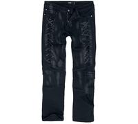 Black Premium by EMP Essential - Slim Cargo Jeans Jared with Lacing Jeans schwarz in W32L32