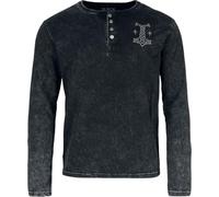 Black Premium by EMP Celtic fine lines Langarmshirt schwarz in M