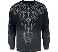 Black Premium by EMP Herren schwarzes Langarmshirt mit Rundhalsausschnitt