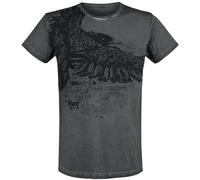 Black Premium by EMP Rebel Soul T-Shirt schwarz grau in L