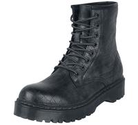 Black Premium by EMP Damen schwarze Boots mit Krokodilhautmuster EU37
