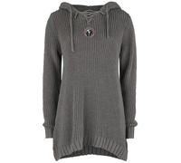 Black Premium by EMP Strickpullover mit Kapuze und Schnürung Strickpullover beige in XL