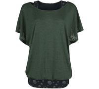 Black Premium by EMP When The Heart Rules The Mind T-Shirt grün in 4XL