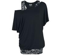 Black Premium by EMP When The Heart Rules The Mind T-Shirt schwarz grau in XXL