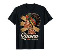 Black Queen Juneteenth Panafrikanische Flagge Melanin 1865 Damen T-Shirt