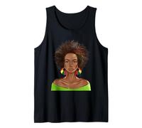 Black Queen Melanin Afrocentric Pride Juneteenth 19. Juni Tank Top