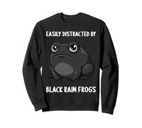 Black Rainfrog Schwarzer Regenfrosch Sweatshirt