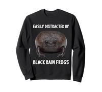 Black Rainfrog Schwarzer Regenfrosch Sweatshirt