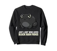 Black Rainfrog Schwarzer Regenfrosch Sweatshirt