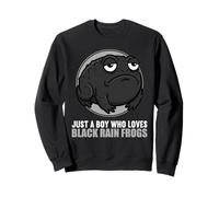 Black Rainfrog Schwarzer Regenfrosch Sweatshirt