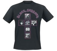Black Sabbath Album Covers Cross T-Shirt schwarz in XXL