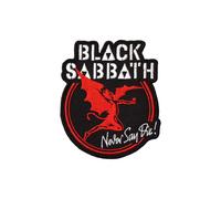 Black Sabbath - Archangel Never Say Die - Aufnäher - Schwarz - Onesize - 100% Polyester Schwarz Onesize