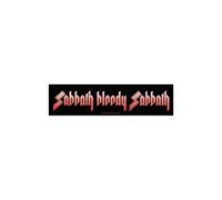 Black Sabbath Aufnäher - Sabbath Bloody Sabbath - Black Sabbath Patch - Stripe Gewebt & Lizenziert !!