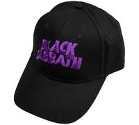 Black Sabbath Baseball Cap Wavy Band Logo Demon Nue offiziell Schwarz Strapback
