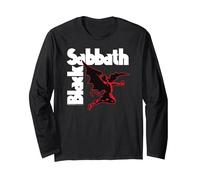 Black Sabbath Classic Rock Ikone 70er Jahre Band Langarmshirt, Unisex für Erwachsene, Schwarz, XL