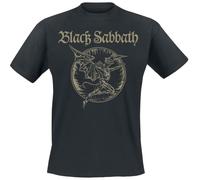 Black Sabbath Demon Fire Circle Männer T-Shirt schwarz S 100% Baumwolle Band-Merch, Bands