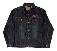 Black Sabbath Denim Jacke Classic Wavy Band Logo Nue offiziell Unisex Blau S