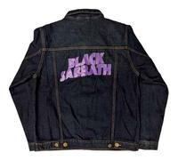 Black Sabbath Denim Jacke Classic Wavy Band Logo Nue offiziell Unisex Blau XL