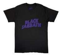 Black Sabbath Herren T-Shirt Wavy Logo Vintage, Black, L