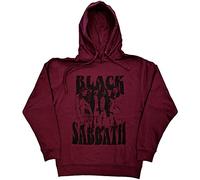 Black Sabbath Kapuzenpullover Band and Logo Nue offiziell Unisex Maroon Rot XL