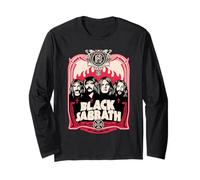 Black Sabbath Offizielle rote Flammen Langarmshirt