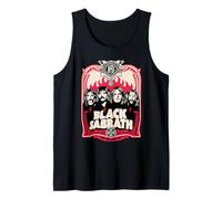 Black Sabbath Offizielle rote Flammen Tank Top