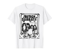 Black Sabbath Offizielle World Tour 78 Schwarz/Weiß T-Shirt
