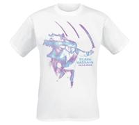 Black Sabbath Paranoid Männer T-Shirt weiß L 100% Baumwolle Band-Merch, Bands