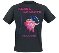 Black Sabbath Paranoid Tracklist Männer T-Shirt schwarz S 100% Baumwolle Band-Merch, Bands