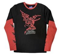 Black Sabbath Rot Henry Logo Layered Long Sleeve T Shirt M