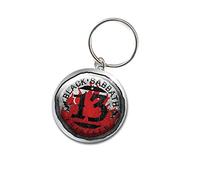 Black Sabbath Schlüsselring Keychain 13 Flame Circle band logo Nue offiziell One Size