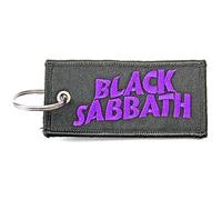 Black Sabbath Schlüsselring Keychain Patch Wavy Band Logo Nue offiziell