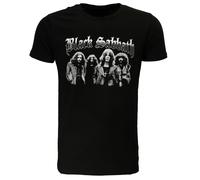 Black Sabbath Schwarz-Weiß-Foto-T-Shirt - offizielles Merchandise XL Schwarz