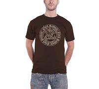 Black Sabbath T Shirt Henry Pyramid Emblem Band Logo Nue offiziell Unisex Braun XL