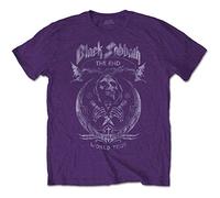Black Sabbath - T-Shirt # L Unisex Purple # the End Mushroom Cloud