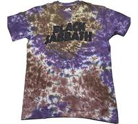 Black Sabbath T Shirt Wavy Band Logo Nue offiziell Unisex Dye Wash Purple XL
