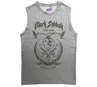Black Sabbath Tank Top Muscle T Shirt The End Mushroom Cloud offiziell Unisex L