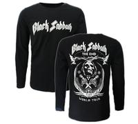 Black Sabbath The End Vintage Langarm-T-Shirt - offizielles Merchandise Größe: L Schwarz