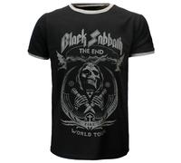 Black Sabbath The End World Tour Ringer-T-Shirt M Schwarz